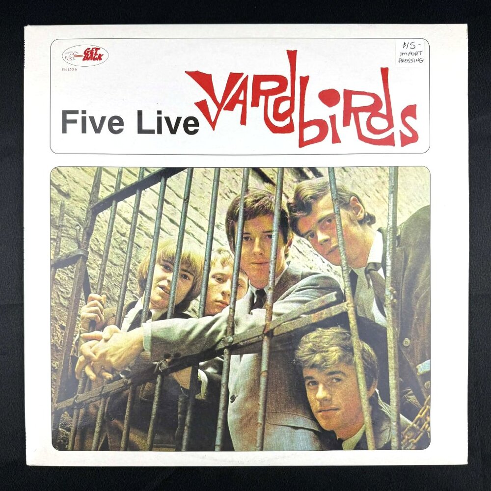 The Yardbirds - Five Live Yardbirds Get Back vinyl record LP Classic Rock NM M-